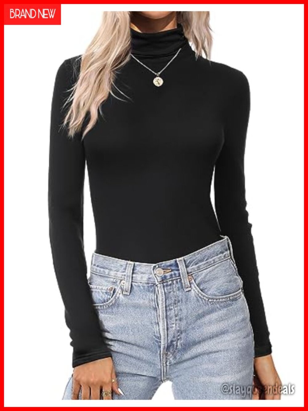 Long Sleeve Turtleneck Top Slim Fit Base Layer Thermal Underwear Shirt